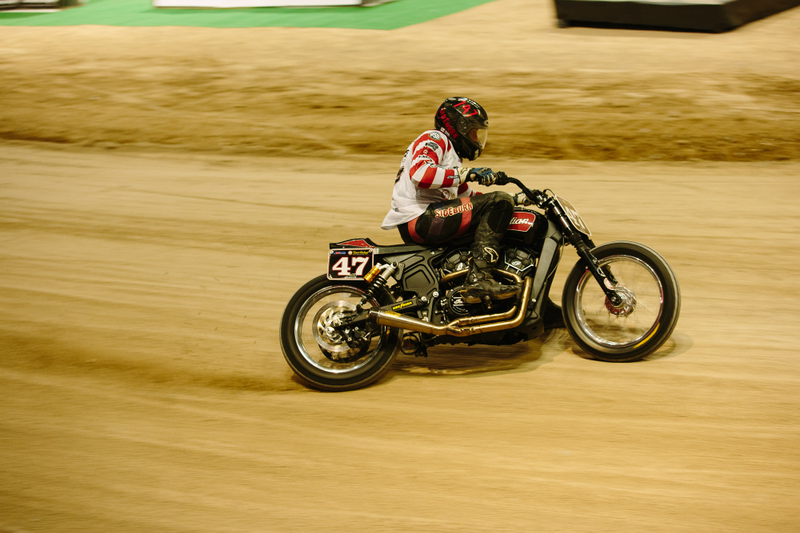Illustration for article titled Behold The Controlled Chaos That Is Flat Track Motorcycle Racing